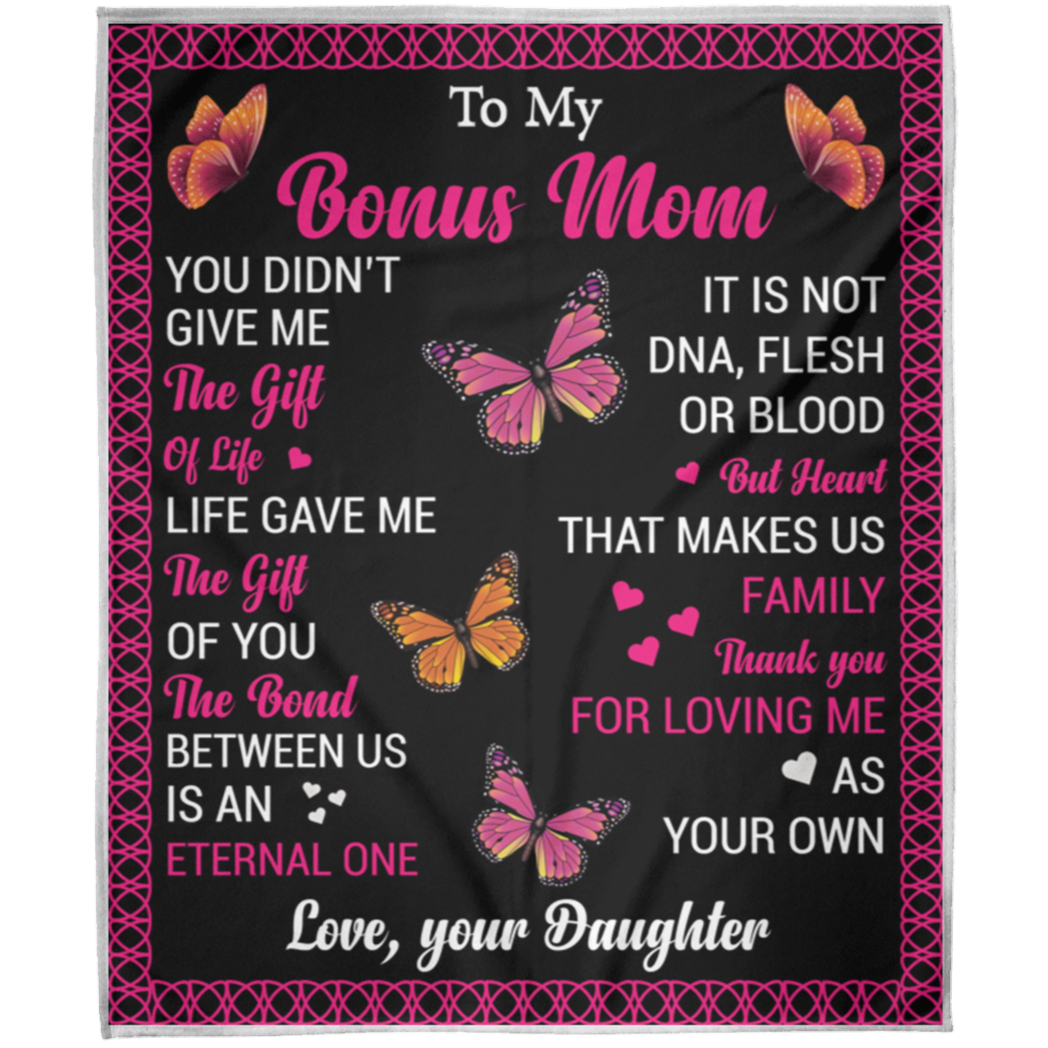 To My Bonus Mom | Fleece Blanket