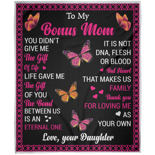To My Bonus Mom | Fleece Blanket
