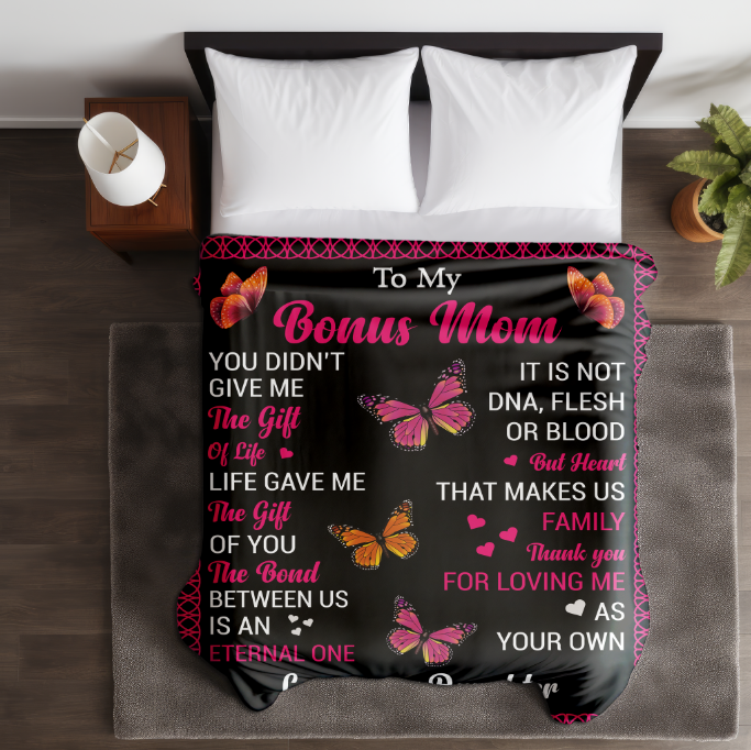 To My Bonus Mom | Fleece Blanket